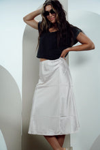 Load image into Gallery viewer, Champagne Problems Satin Skirt