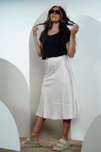 Load image into Gallery viewer, Champagne Problems Satin Skirt