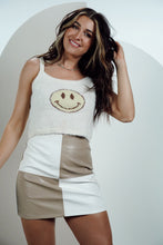 Load image into Gallery viewer, Checked Out Leather Skirt