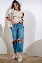 Load image into Gallery viewer, Beige Cream Dream Color Block Leather Button Up