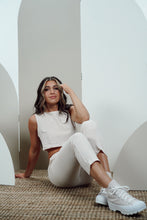 Load image into Gallery viewer, Lazy Days Crop Set (Light Beige)

