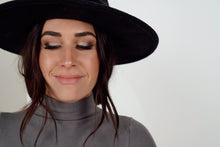 Load image into Gallery viewer, Stone Pine Crop Turtleneck Top (Graphite)
