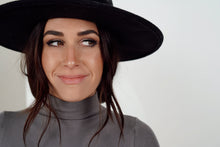 Load image into Gallery viewer, Stone Pine Crop Turtleneck Top (Graphite)
