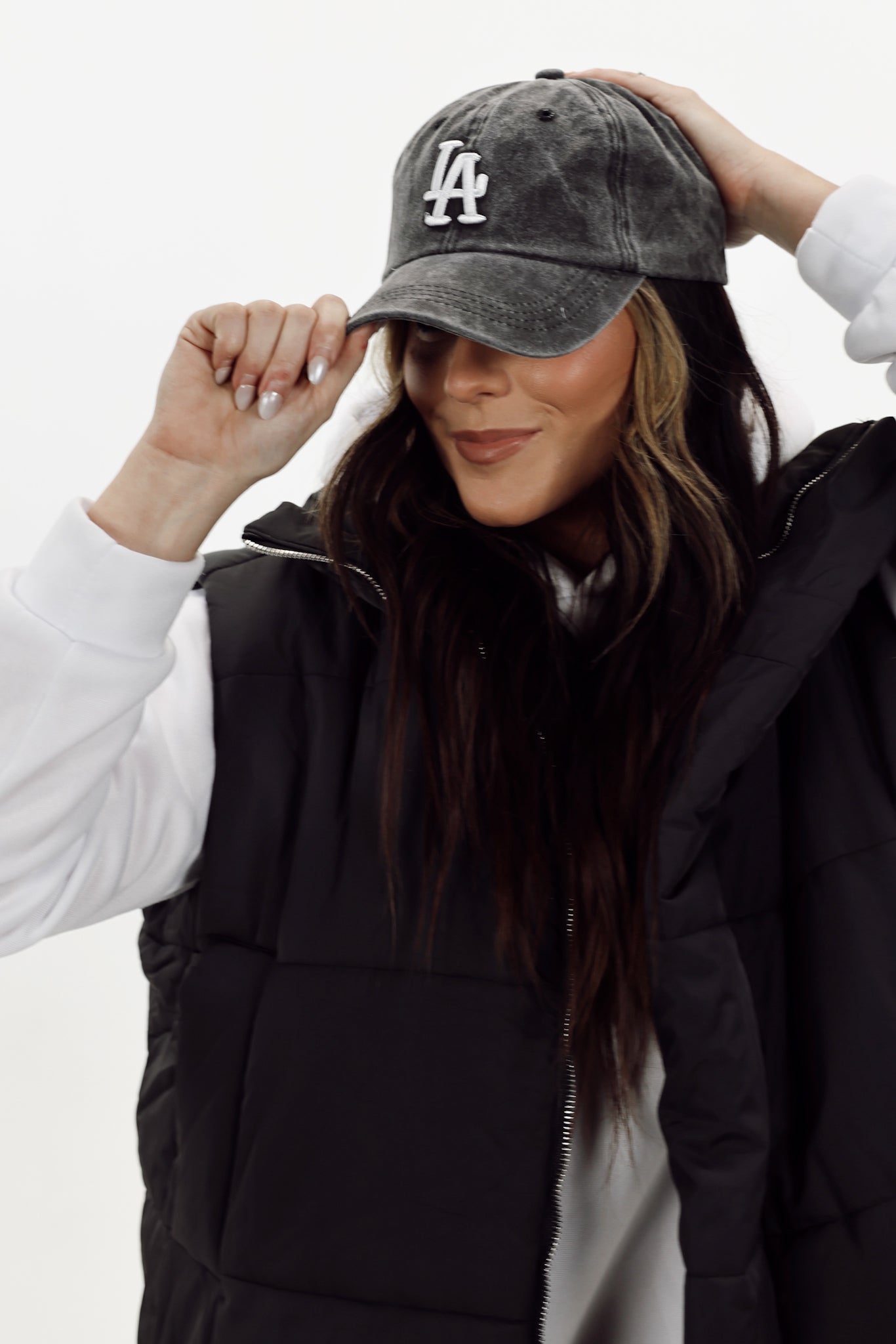 LA Baseball Cap (faded black) – shopdesertpine.com